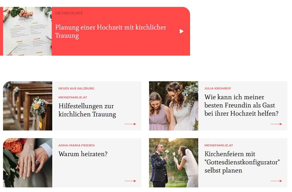 Blogbeiträge zum Thema Hochzeit