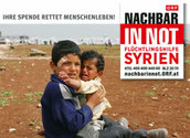 Plakat Nachbar in Not/www.nachbarinnot.at