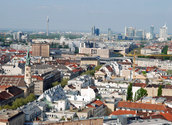 Blick auf den 2. Bezirk rund um den Praterstern/kathbild.at,rupprecht